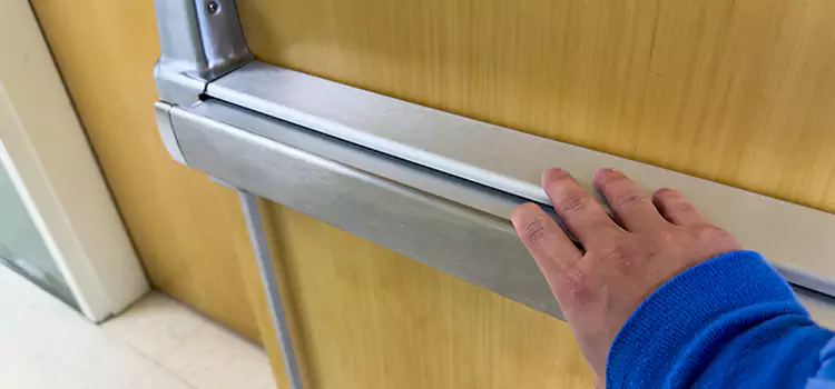 Installing a Push Bar on a Door Moore